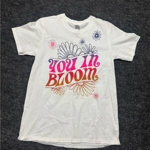 Zumba Fitness White 'You In Bloom Womens T-Shirt